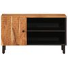 Mueble De Tv Madera Maciza De Acacia 80x33x46 Cm Marrón