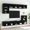 Vidaxl Muebles De Tv Con Luces Led 2 Uds Negro 80x30x30 Cm