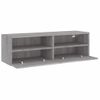 Vidaxl Mueble De Pared Tv Madera Ingeniería Sonoma Gris 100x30x30 Cm