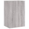 Vidaxl Mueble Tv De Pared Madera Ingeniería Gris Sonoma 40,5x30x60 Cm