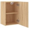 Vidaxl Muebles De Tv De Pared 2 Uds Madera Roble Sonoma 40,5x30x60 Cm Marrón