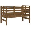 Vidaxl Banco De Jardín Madera Maciza Pino Marrón Miel 111,5x53x71 Cm