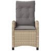 Sillones Reclinables Jardín Y Cojines Beige Mix 2 Uds Ratán Pe