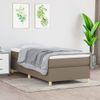 Estructura De Cama Box Spring Tela Gris Taupe 80x200 Cm Gris Topo