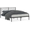 Vidaxl Estructura De Cama Con Cabecero Metal Negro 150x200 Cm