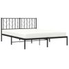 Vidaxl Estructura De Cama Con Cabecero Metal Negro 150x200 Cm