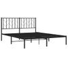 Vidaxl Estructura De Cama Con Cabecero Metal Negro 150x200 Cm