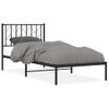 Vidaxl Estructura De Cama Con Cabecero Metal Negro 90x190 Cm