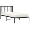 Vidaxl Estructura De Cama Con Cabecero Metal Negro 90x190 Cm