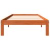 Estructura De Cama Madera Maciza De Pino Marrón Cera 75x190 Cm