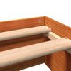 Estructura De Cama Madera Maciza Pino Marrón Cera 100x200 Cm