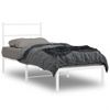 Vidaxl Estructura De Cama De Metal Con Cabecero Blanco 75x190 Cm