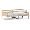 Sofá Cama De Madera Maciza De Pino 80x200 Cm Marrón