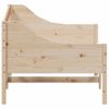 Sofá Cama De Madera Maciza De Pino 80x200 Cm Marrón