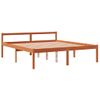 Cama Para Mayores Madera Maciza De Pino Marrón Cera 160x200 Cm