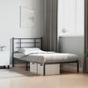 Estructura De Cama De Metal Con Cabecero Blanco 100x190 Cm