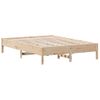 Estructura De Cama Madera Maciza De Pino 120x200 Cm Marrón