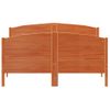 Estructura Cama Con Cabecero Madera Pino Marrón Cera 160x200 Cm