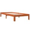 Estructura De Cama Madera Maciza De Pino Marrón Cera 90x190 Cm