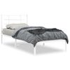 Estructura De Cama De Metal Con Cabecero Blanco 90x190 Cm