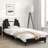 Vidaxl Cama Con Cabecero Cuero Sintético Negro Y Blanco 80x200 Cm