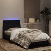 Vidaxl Estructura De Cama Con Luz Led Terciopelo Negro 90x190 Cm