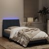 Vidaxl Estructura De Cama Con Luz Led Terciopelo Gris Oscuro 90x190 Cm