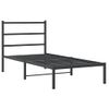 Vidaxl Estructura De Cama Con Cabecero Metal Negro 90x190 Cm