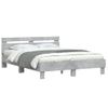 Vidaxl Cama Con Cabecero Madera De Ingeniería Gris Hormigón 140x190 Cm