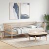 Sofá Cama Madera Maciza De Pino 90x200 Cm Marrón