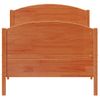 Estructura Cama Con Cabecero Madera Pino Marrón Cera 90x190 Cm