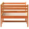 Sofá Cama De Madera Maciza De Pino Marrón Cera 90x190 Cm