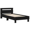 Vidaxl Cama Con Cabecero Madera De Ingeniería Negra 90x190 Cm