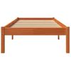 Estructura De Cama Madera Maciza De Pino Marrón Cera 75x190 Cm