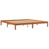 Estructura De Cama Madera Maciza Pino Marrón Cera 120x200 Cm