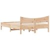 Vidaxl Estructura De Cama Madera Maciza De Pino 135x190 Cm Marrón