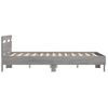 Vidaxl Cama Con Cabecero Madera De Ingeniería Gris Sonoma 140x190 Cm