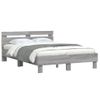 Vidaxl Cama Con Cabecero Madera De Ingeniería Gris Sonoma 120x200 Cm