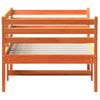 Sofá Cama De Madera Maciza De Pino Marrón Cera 90x200 Cm