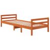 Estructura De Cama Madera Maciza De Pino Marrón Cera 80x200 Cm