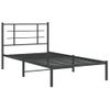 Estructura De Cama Con Cabecero Metal Negro 100x190 Cm