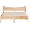 Vidaxl Estructura De Cama Madera Maciza De Pino 120x190 Cm Marrón