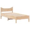 Vidaxl Estructura De Cama Madera Maciza De Pino 75x190 Cm Marrón