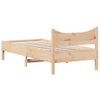 Vidaxl Estructura De Cama Madera Maciza De Pino 75x190 Cm Marrón