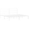 Vidaxl Estructura De Cama Con Cabecero Metal Blanca 200x200 Cm