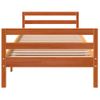 Estructura De Cama Madera Maciza De Pino Marrón Cera 90x190 Cm