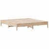 Estructura De Cama Madera Maciza De Pino 180x200 Cm Marrón