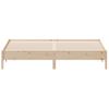 Estructura De Cama Madera Maciza De Pino 180x200 Cm Marrón