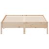 Estructura De Cama Madera Maciza De Pino 120x190 Cm Marrón