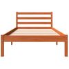 Estructura De Cama Madera Maciza De Pino Marrón Cera 90x200 Cm